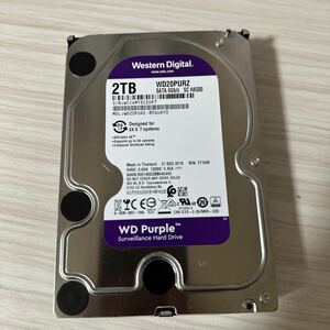 注文品/3枚セット【動作保証/使用0時間】WDC WD20PURZ 3.5インチHDD SATA 2TB 2000GB（X501/506/334）