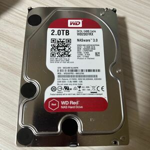 X504:【動作保証/使用0時間/AVコマンド対応】WDC WD20EFRX 3.5インチHDD SATA 2TB 2000GB