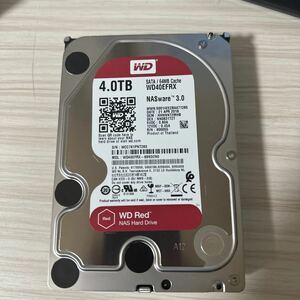 N43:(動作保証/使用0時間)Western Digital Red 4TB WDC WD40EFRX 3.5インチ SATA HDD 4000GB