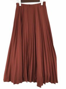 Lily Brown Lilly Brown pleated skirt sizeF/ red ## * eaa9 lady's 