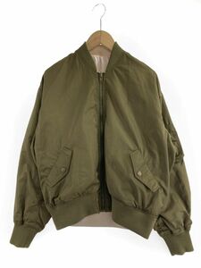 INGNI wing reversible blouson jacket sizeM/ khaki × pink *# * eaa9 lady's 