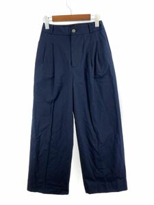 Ungrid アングリッド タック ワイド パンツ sizeS/紺 ■■ ☆ eaa9 レディース