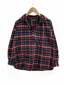 URBAN RESEARCH アーバンリサーチ チェック スキッパー ネル シャツ sizeOne/レッド系 ◇■ ☆ eaa9 レディース