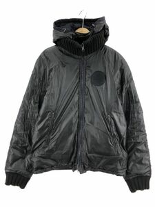 EMPORIO ARMANI エンポリオ アルマーニ フード付き リバーシブル ジャケット 黒×ネイビー ◆■ ☆ eaa9 メンズ