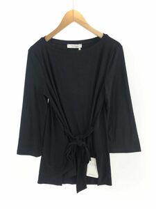 Max Mara マックスマーラ タグ、リボン付き カットソー sizeS/黒 ■■◎ ☆ eaa9 レディース