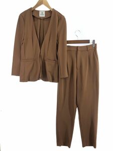 nano universe Nano Universe no color setup jacket pants suit size36/ light brown group *# * eaa9 lady's 