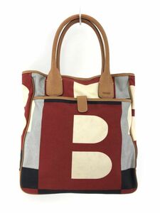 BALLY バリー 総柄 トート バッグ レッド系 ■■ ☆ eaa9 レディース