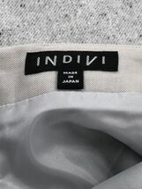 INDIVI インディヴィ ウール混 Aライン 台形 スカート size38/グレー ◇■ ☆ eaa9 レディース_画像6