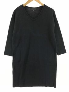 UNTITLED アンタイトル ウール混 ワンピース size2/黒 ◇■ ☆ eaa9 レディース