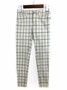 UNTITLED Untitled check pants size0/ white *# * eaa9 lady's 