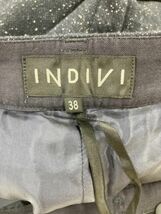 INDIVI インディヴィ ウール混 クロップド ワイド パンツ size38/紺 ◇■ ☆ eaa9 レディース_画像5