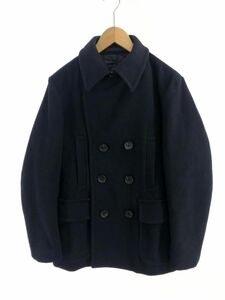 UNITED ARROWS ユナイテッドアローズ カシミヤ混 ピー コート sizeS/紺 ◆■ ☆ eaa9 メンズ