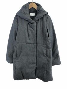 INDEX インデックス ビッグカラー ダウン コート sizeM/グレー ◆■ ☆ eaa9 レディース