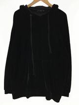 ZARA TRF ザラ トラファ ベロア プルオーバー パーカー sizeM/黒 ◇■ ☆ eaa9 レディース_画像1