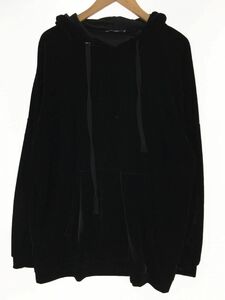 ZARA TRF ザラ トラファ ベロア プルオーバー パーカー sizeM/黒 ◇■ ☆ eaa9 レディース