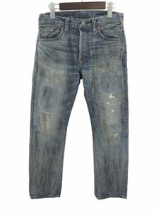 RRL ダブルアールエル R16 ダメージ加工 デニムパンツ size26/青 ■■ ☆ eaa9 メンズ