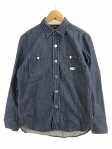 URBAN RESEARCH DOORS アーバンリサーチドアーズ ×Lee デニム シャツ sizeS/インディゴブルー ■■ ☆ eaa9 メンズ ☆ eab5 メンズ