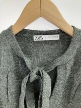 ZARA ザラ ケーブル編み ニット ワンピース sizeM/グレー ◇■ ☆ eab5 レディース_画像2