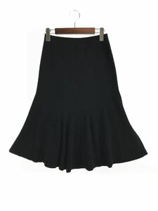 SONIA RYKIEL ソニアリキエル ウール・カシミヤ混 ソフトマーメイド ロング スカート size40/黒 ◇■☆ eab5 レディース