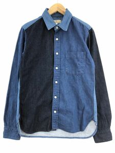 JAPAN BLUE JEANS ジャパンブルージーンズ デニム シャツ sizeS/ブルー ◇■ ☆ eab5 メンズ