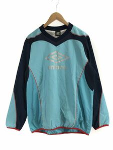 umbro アンブロ ロゴプリント ピステ sizeL/水色系 ■■ ☆ eaa9 メンズ ☆ eab5 メンズ