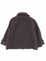 ZARA basic ザラ ベーシック ウール混 コート sizeM/ボルドー ◇■ ☆ eab5 レディース_画像4