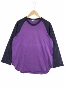 COMME des GARCONS コムデギャルソン ラグランメッシュ Tシャツ sizeM/紫 ■◆ ☆ eab5 メンズ