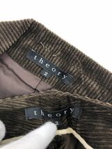 theory セオリー コーデュロイ セットアップ ジャケット パンツ スーツ size2/茶系 ◇■ ☆ eaa9 レディース ☆ eab5 レディース_画像10