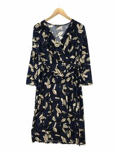 LAURA ASHLEY ローラ アシュレイ 総柄 カシュクール ワンピース size11/青系 ■◇ ☆ eac2 レディース