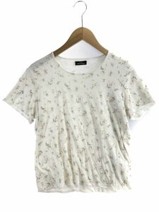 tricot COMME des GARCONS トリコ コムデギャルソン 花柄 カットソー sizeなし/白系 ■◆ ☆ eac2 レディース