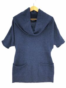 MEG EXCHANGE メグエクスチェンジ カシミヤ100% ボリュームタートルネック ニット セーター sizeM/青 ◇■ ☆ eac2 レディース