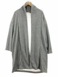 chocol raffine robe ショコラフィネローブ ショール ロング カーディガン sizeF/グレー ◇■ ☆ eac2 レディース