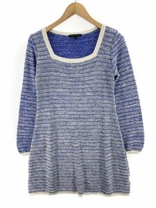 ATELIER SAB marks li feed b wool . knitted I line One-piece size38/ blue *# * eac2 lady's 