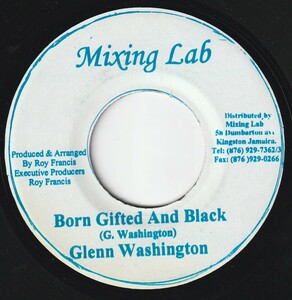 JA盤7"★Glen Washington★Born Gifted And Black★Every Little Thing Riddim★2002年★Mixing lab★超音波洗浄済★試聴可能