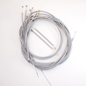Cable Kit for Vespa 50s 100s 125ET3 with PTFE Inliner sleeve SIP PREMIUM gray ベスパ ケーブル ワイヤーセット