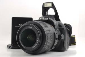 シャッター回数 2481回 動作品 ニコン Nikon D3100 レンズ AF-S DX NIKKOR 18-55mm f3.5-5.6G VR デジタル一眼カメラ 充電器付 管K5646