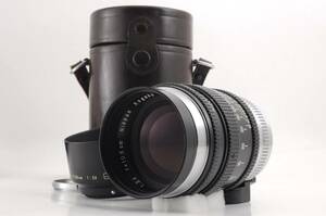 ニコン Nikon NIKKOR-P C 10.5cm 105mm f2.5 L39マウント 日本光学 Nippon Kogaku MF 一眼カメラレンズ フード ケース付 管K5652