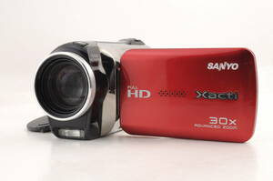 動作品 サンヨー SANYO Xacti DMX-SH11型 ザクティ 赤 レッド デジタルビデオカメラ 管K5665