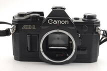 シャッター鳴き無し 動作品 キャノン Canon AE-1 ボディ 黒 ブラック MF 一眼レフ フィルムカメラ 管K5765_画像2