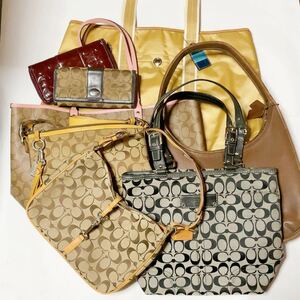 美品含むCOACH コーチショルダーバッグ ハンドバッグ トートバッグ 長財布おまとめ