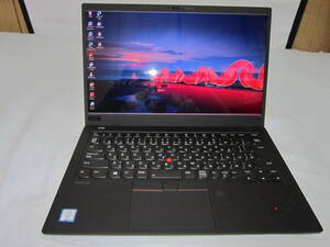 【中古美品】lenovo X1 Carbon ７th　2019 Corei-７ 20QE 、４K(3840×2160）