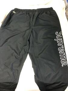 supreme LACOSTE Track pants ウォームアップパンツ M BLACK 