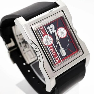 《希少》Christian Dior 腕時計 クロノグラフ ラバーベルト e
