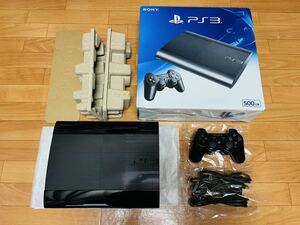 【1円】【超美品】PS3 セット 500GB ブラック SONY PlayStation3 CECH-4300C 初期化済