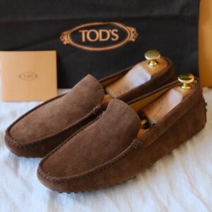 新品未使用TOD’Sトッズ スエードドライビングローファーREST GONMINI茶6.5 