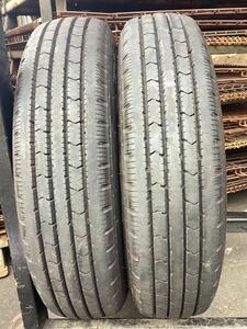 175/75R15 103/101N LT 2本 新車外し ブリヂストン V・STEEL RIB R202 中古(102715 K1701) トラック