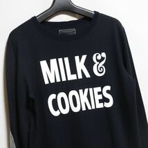 希少【number (n)ine ナンバーナイン】milk&cookies エルボーパッチワーク/プルオーバー/ニット セーター_画像3