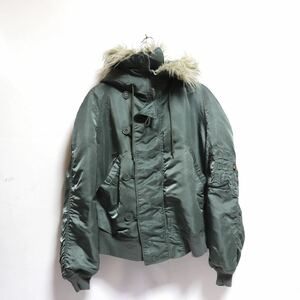 希少【ALPHA INDUSTRIES】ATTACHED HOOD N-2B JACKET FLYING MAN'S/アルファインダストリーズ フライトジャケット/ジャケット ブルゾン