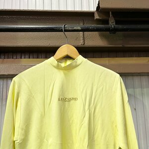 LEONARD SPORT/レオナール スポーツ 長袖カットソー イエロー/黄色 サイズM digjunkmarket