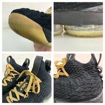 NIKE ナイキ Lebron 15 XV レブロン 28cm バッシュ Black / Metallic Gold A01754-006 ブラック 黒 スニーカー 現状品 直接引取歓迎(横浜市_画像10